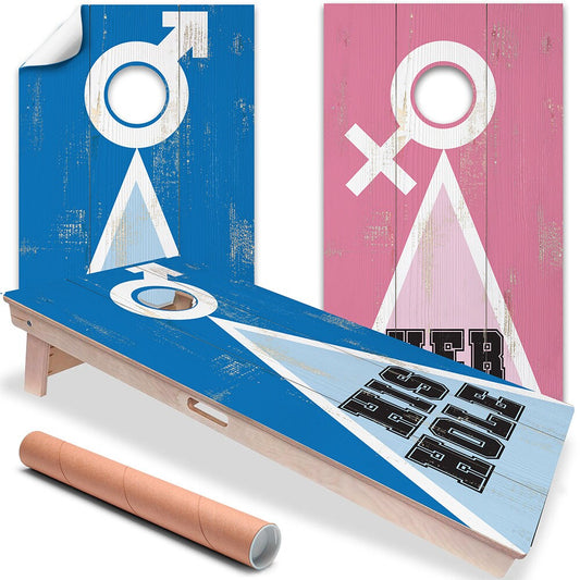 His Hole Her Hole - Cornhole Board Wrap - Set of 2 - Tampa Home & Garden Store