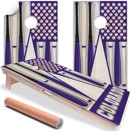 Colorado Baseball - Cornhole Board Wrap - Set of 2 - Tampa Home & Garden Store