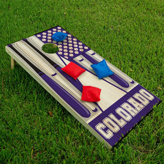 Colorado Baseball - Cornhole Board Wrap - Set of 2 - Tampa Home & Garden Store
