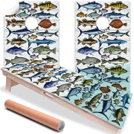 Fishing - Cornhole Board Wrap - Set of 2 - Tampa Home & Garden Store