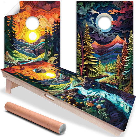 The Land of Dreams - Cornhole Board Wrap - Set of 2 - Tampa Home & Garden Store