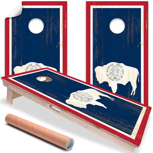 Wyoming State - Cornhole Board Wrap - Set of 2 - Tampa Home & Garden Store