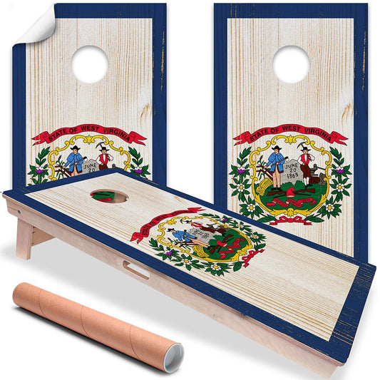 West Virginia State - Cornhole Board Wrap - Set of 2 - Tampa Home & Garden Store