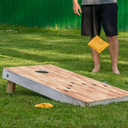 Suelo de Parquet de Bolera - Revestimiento para Tableros de Cornhole - Set de 2