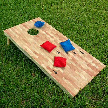 Suelo de Parquet de Bolera - Revestimiento para Tableros de Cornhole - Set de 2