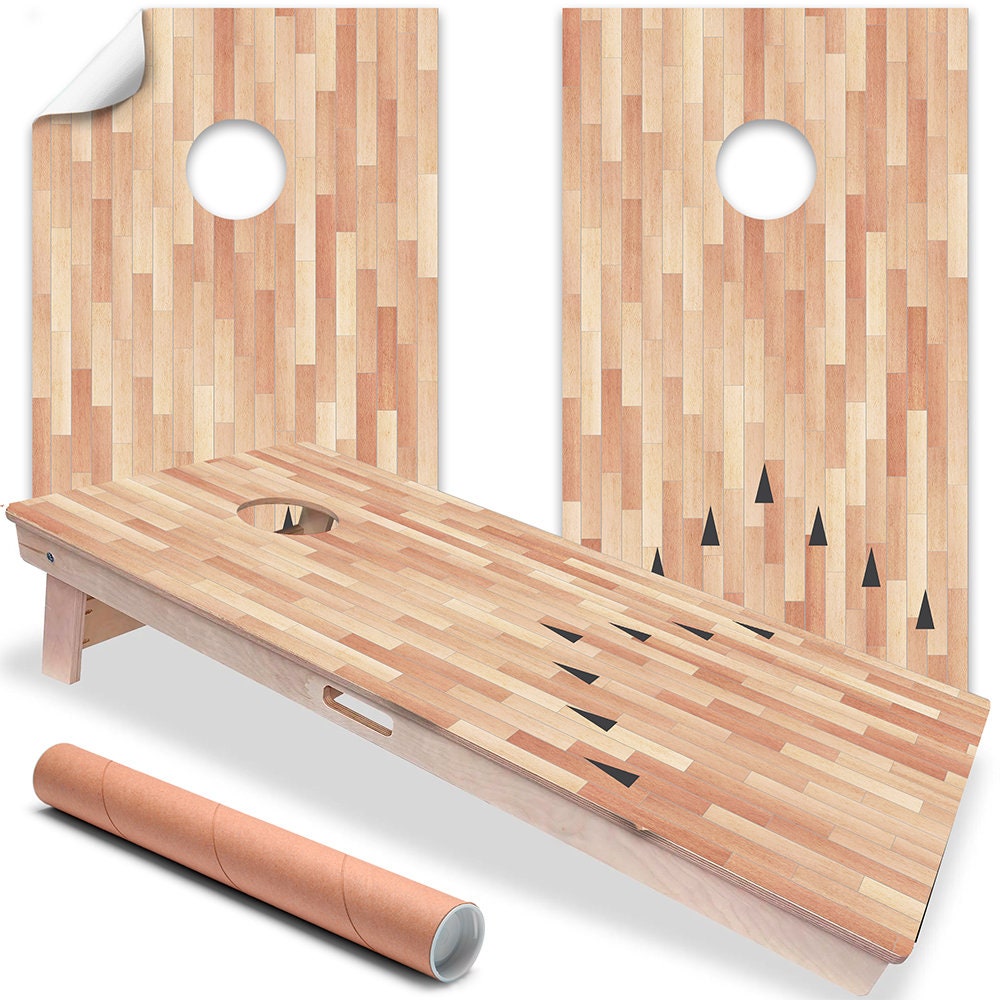 Suelo de Parquet de Bolera - Revestimiento para Tableros de Cornhole - Set de 2