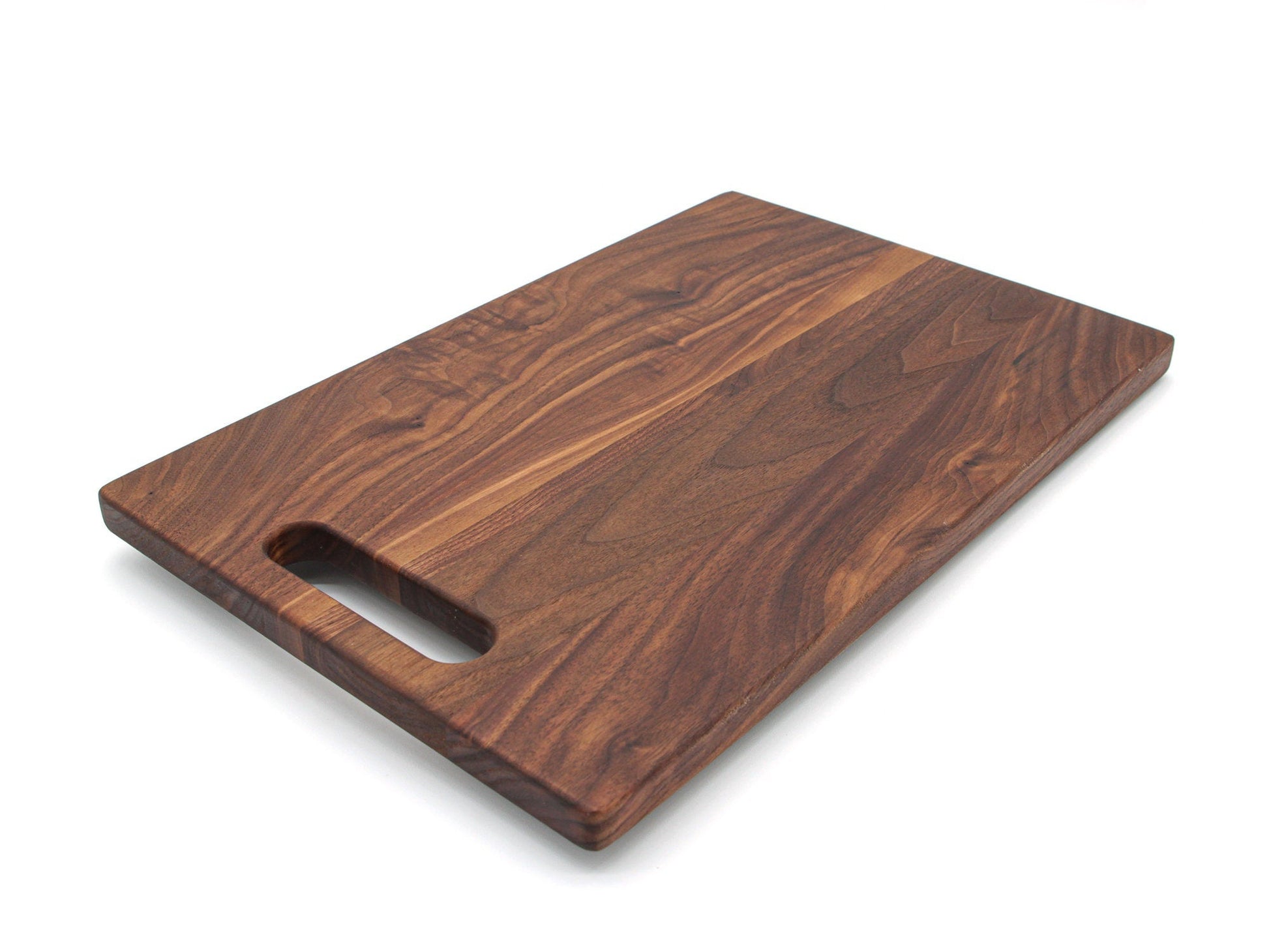 Gift For Dad Cutting Board walnut wood with handle cutout by Refine Kitchenware USA Made on Tampa Home & Garden Store