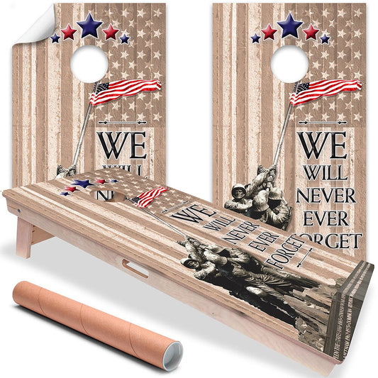 Military Pride - Cornhole Board Wrap - Set of 2 - Tampa Home & Garden Store
