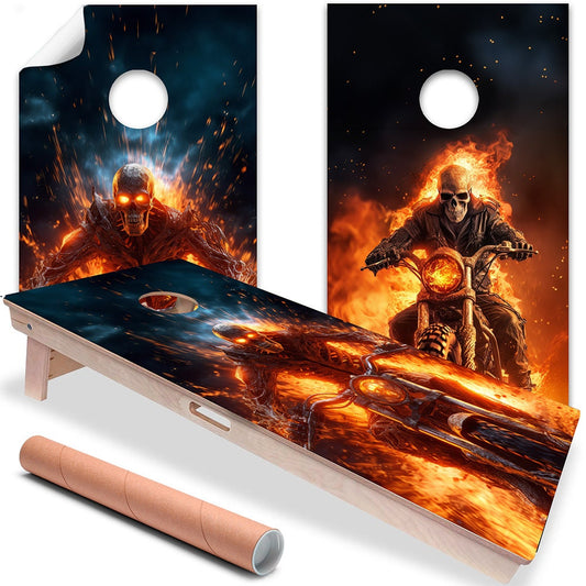 Skeletons from Hell - Cornhole Board Wrap - Set of 2 - Tampa Home & Garden Store