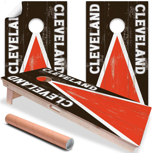 Cleveland Football - Cornhole Board Wrap - Set of 2 - Tampa Home & Garden Store