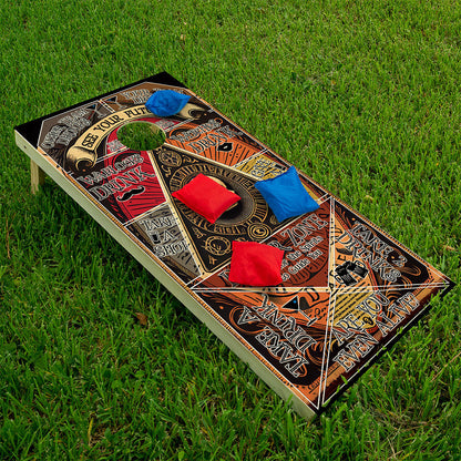 Tablero Ouija - Revestimiento para tablero de Cornhole - Juego de 2