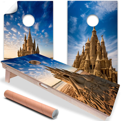 Castillos de Arena - Revestimiento para Tableros de Cornhole - Set de 2