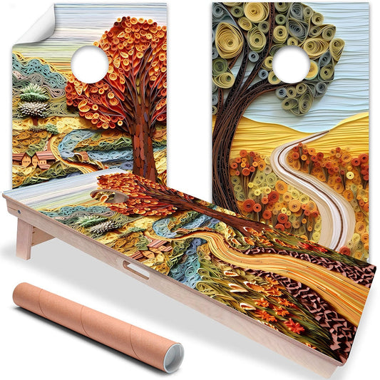 Country Roads - Cornhole Board Wrap - Set of 2 - Tampa Home & Garden Store