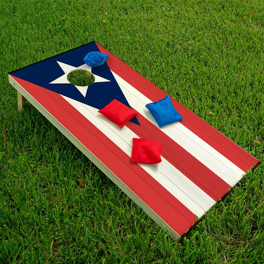 Puerto Rican Flag - Cornhole Board Wrap - Set of 2 - Tampa Home & Garden Store