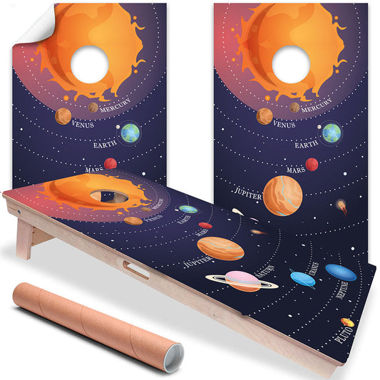 Planetary Solar System - Cornhole Board Wrap - Set of 2 - Tampa Home & Garden Store