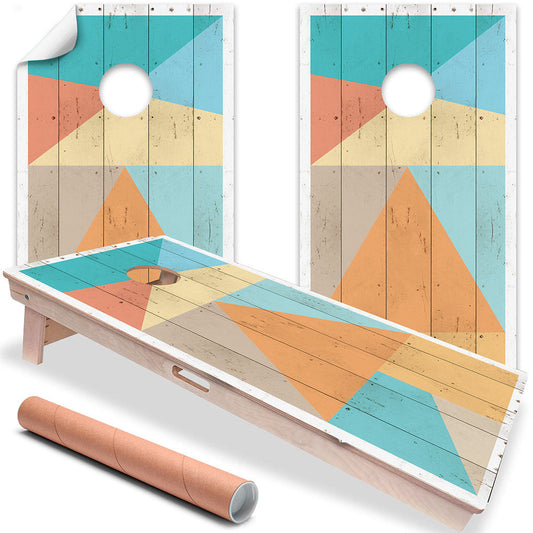Minimalist Geometric Shapes - Cornhole Board Wrap - Set of 2 - Tampa Home & Garden Store