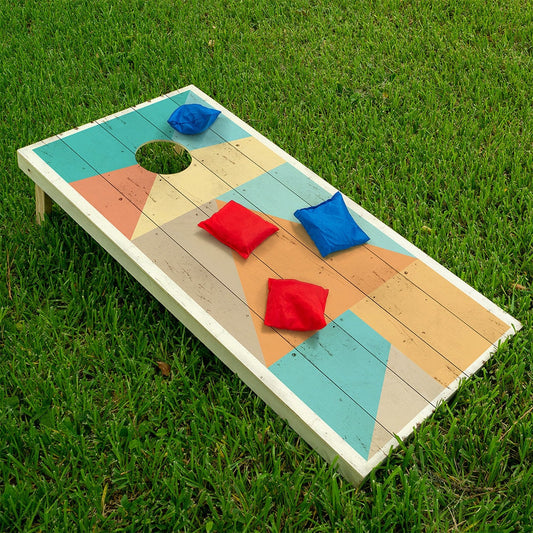 Minimalist Geometric Shapes - Cornhole Board Wrap - Set of 2 - Tampa Home & Garden Store