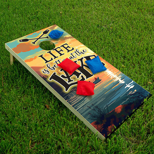 Life is Better at the Lake - Cornhole Board Wrap - Set of 2 - Tampa Home & Garden Store