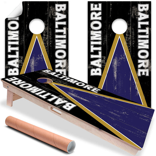 Baltimore Football - Cornhole Board Wrap - Set of 2 - Tampa Home & Garden Store