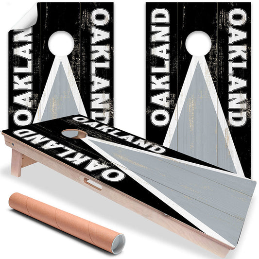 Oakland Football - Cornhole Board Wrap - Set of 2 - Tampa Home & Garden Store