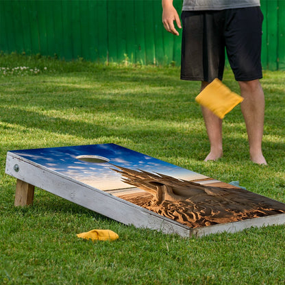 Castillos de Arena - Revestimiento para Tableros de Cornhole - Set de 2
