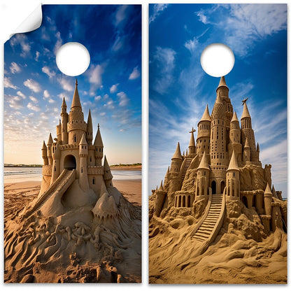 Castillos de Arena - Revestimiento para Tableros de Cornhole - Set de 2