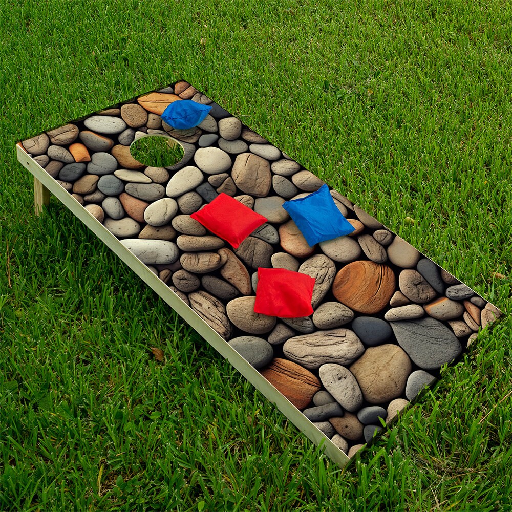 Piedras de Playa - Revestimiento de Tablero de Cornhole - Set de 2