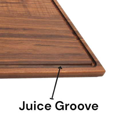 Walnut cutting board with juice groove edge, extra large 24x18 in on Tampa Home & Garden Store