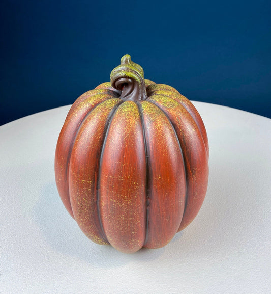 Vintage Ceramic Pumpkin. Fall Thanksgiving Celebration. Dining Room Table Decor. Rustic Home or Store Display. Great Add. to Collection.
