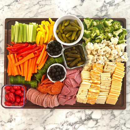 Extra large walnut cutting board 24x18 with juice groove on Tampa Home & Garden Store