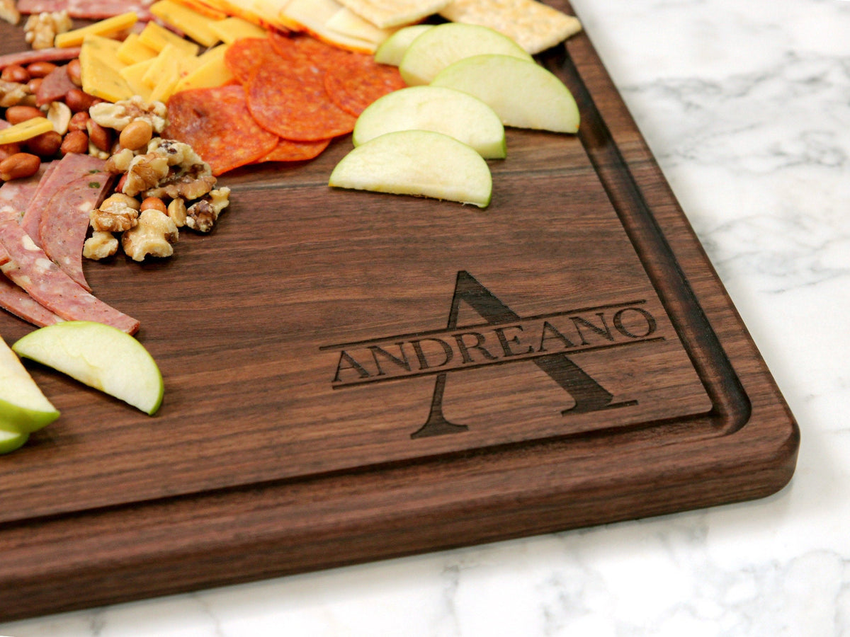 Walnut cutting board 24x18 with juice groove, 100% USA-made by Refine Kitchenware on Tampa Home & Garden Store