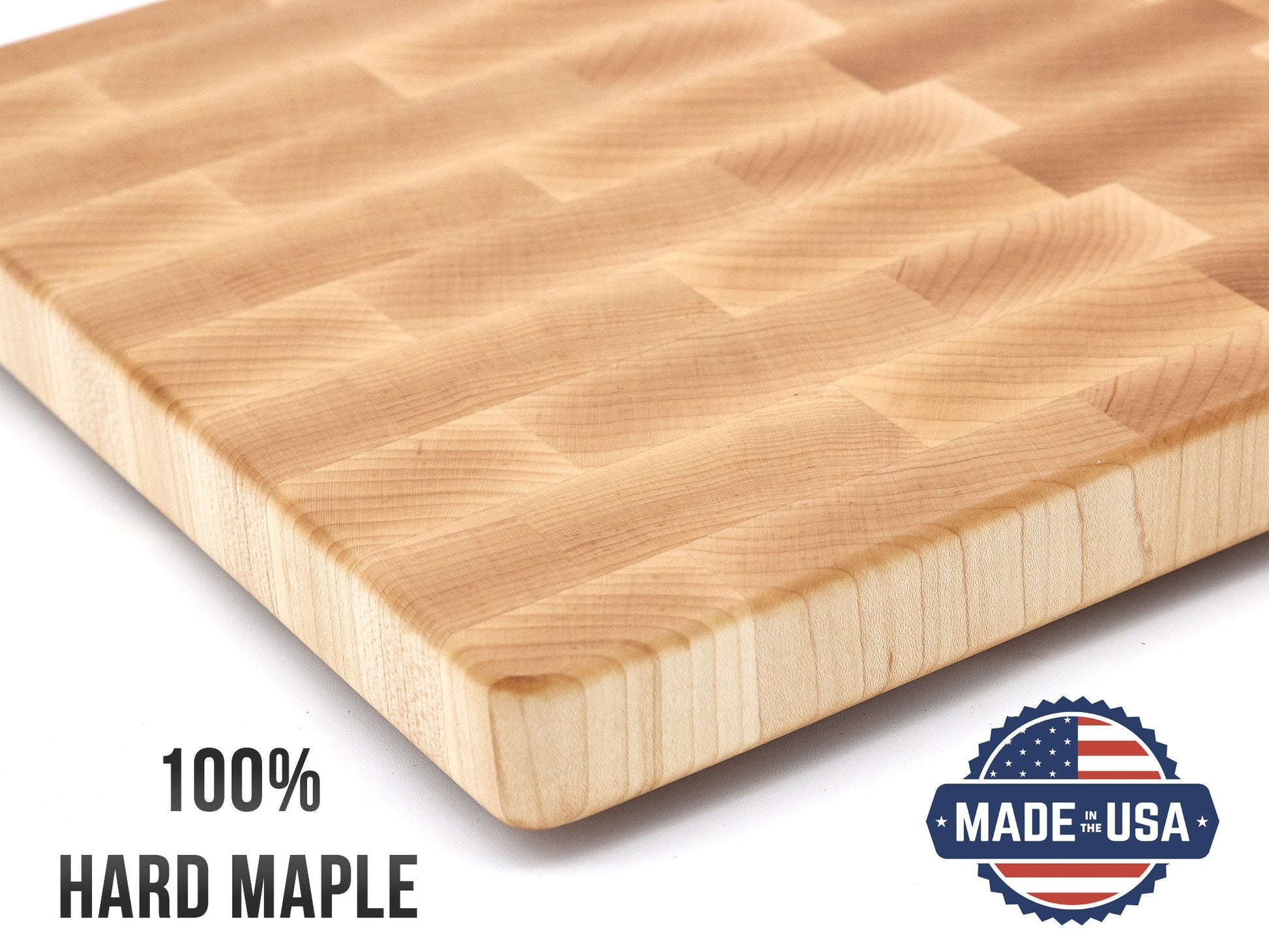 Large end grain cutting board with juice groove and monogram, walnut butcher block USA made on Tampa Home & Garden Store