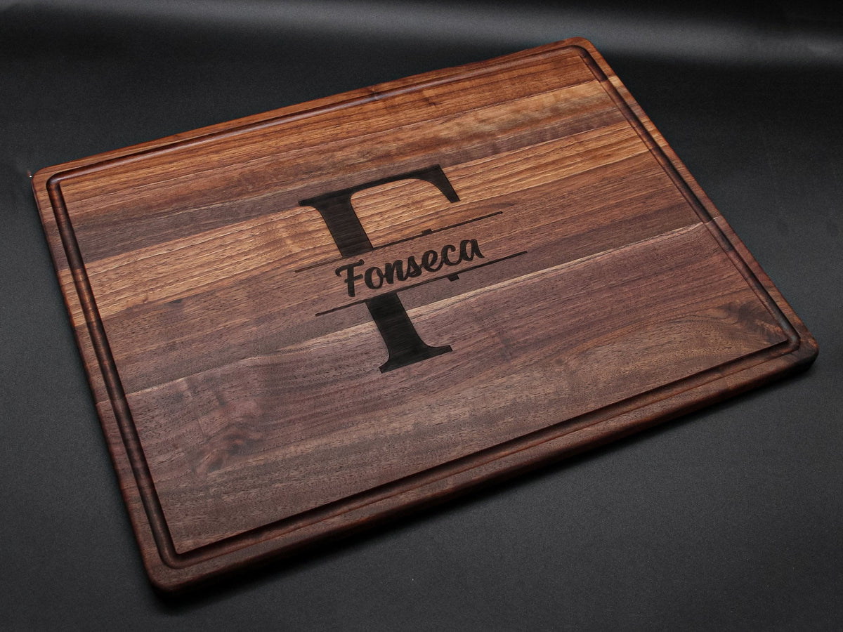 Extra large walnut cutting board 24x18 with juice groove USA-made on Tampa Home & Garden Store