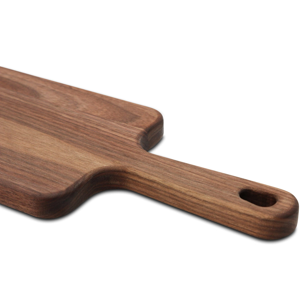 Walnut paddle cutting board with handle, walnut wood, handmade in USA, Refine Kitchenware on Tampa Home & Garden Store