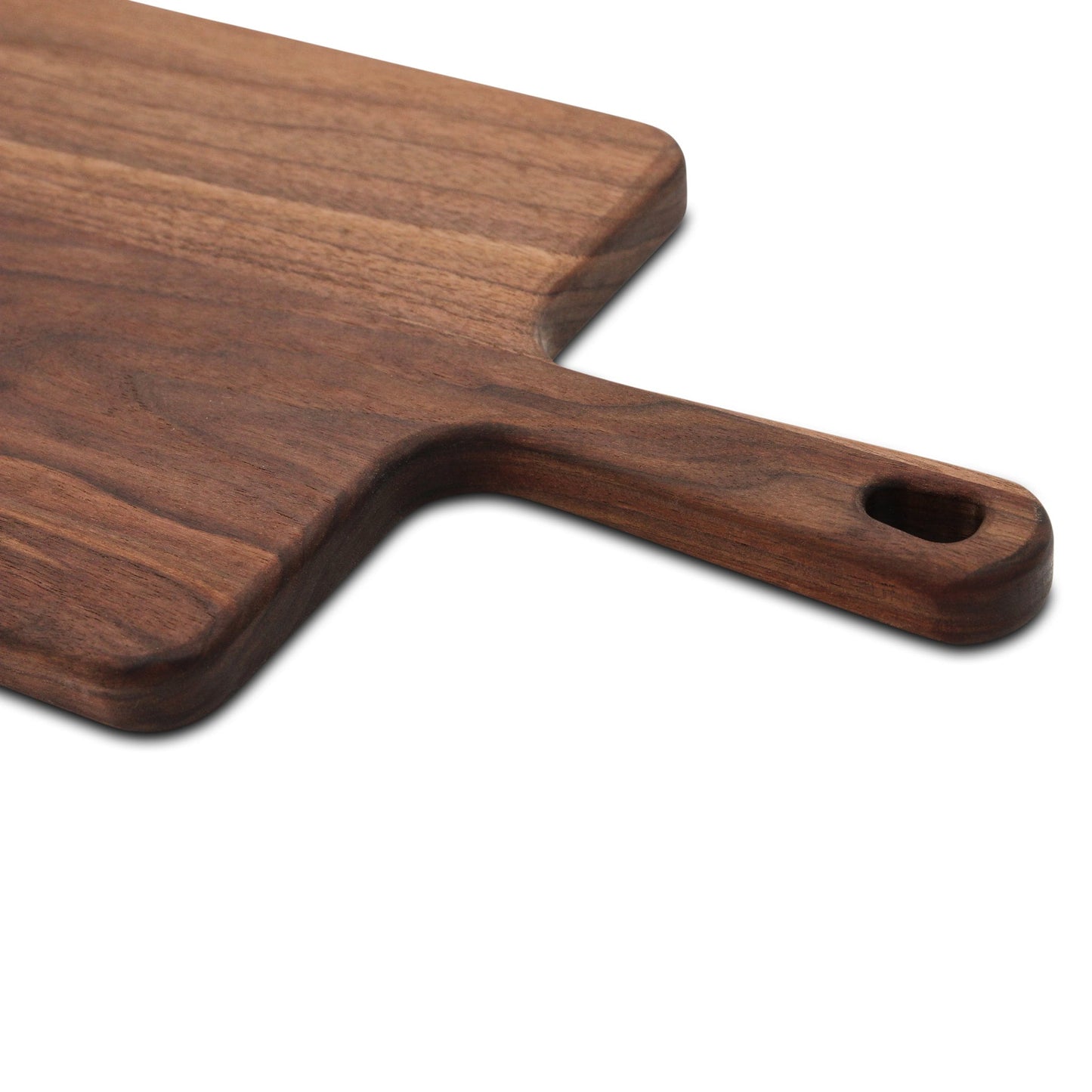 Walnut paddle cutting board with handle by Refine Kitchenware, handmade in the USA on Tampa Home & Garden Store