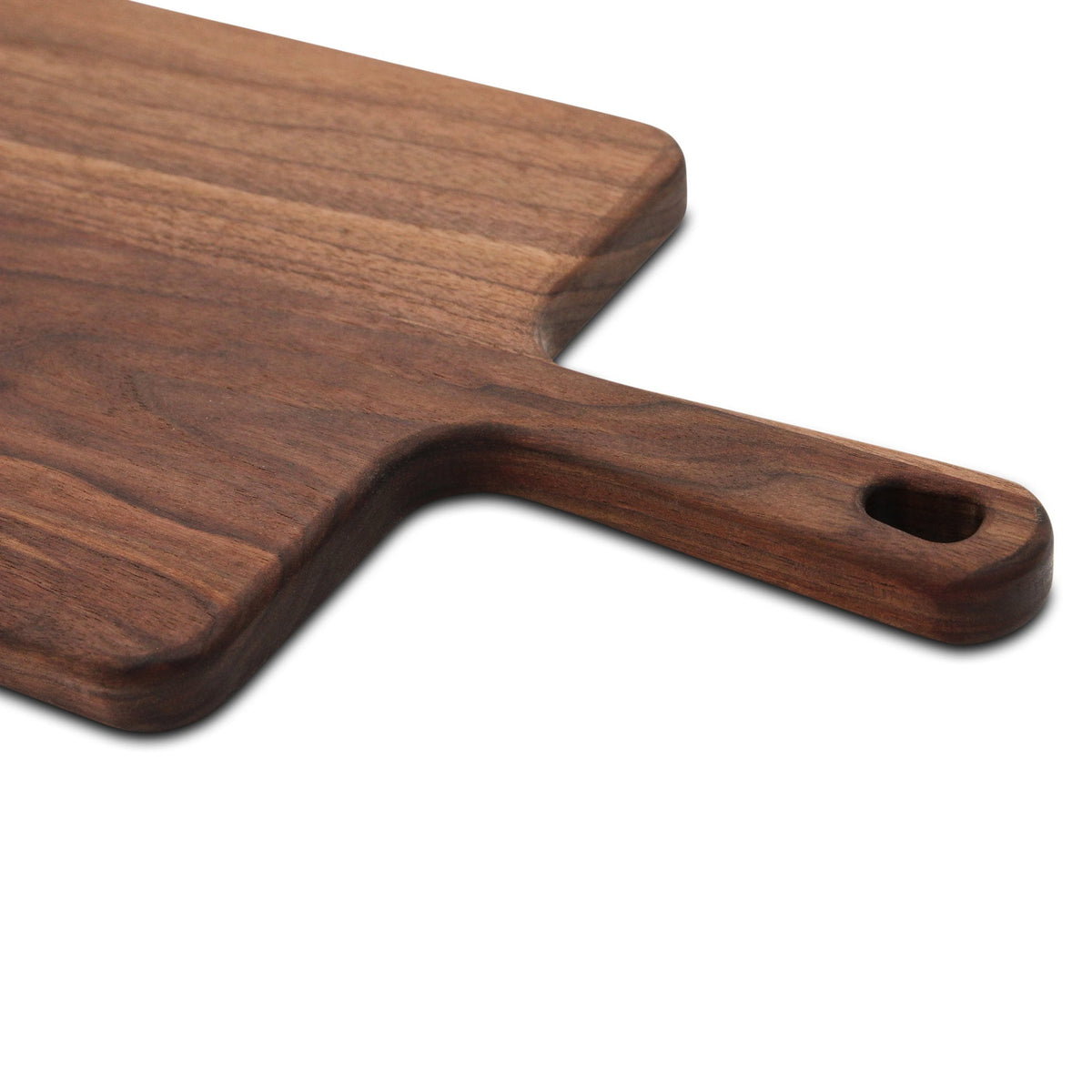 Walnut paddle cutting board with handle by Refine Kitchenware, handmade in the USA on Tampa Home & Garden Store