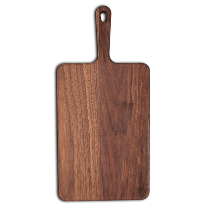 Walnut paddle cutting board with handle handmade in the USA on Tampa Home & Garden Store