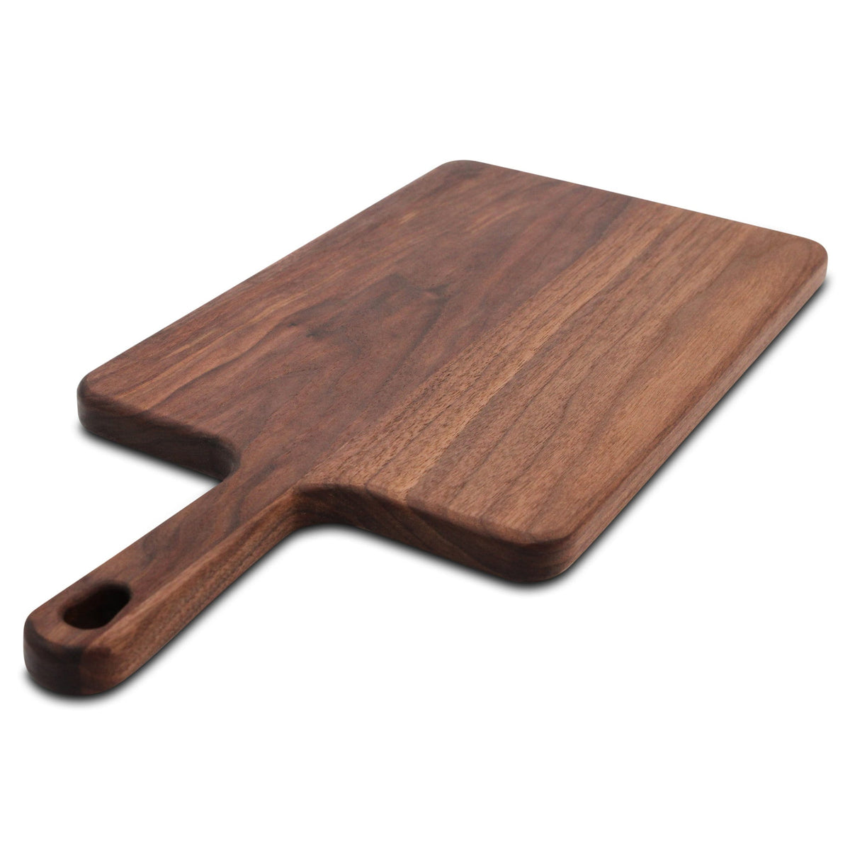 Walnut paddle cutting board with handle handmade in USA Refine Kitchenware on Tampa Home & Garden Store