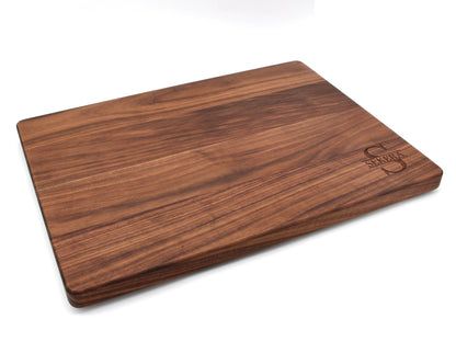 Walnut wood cutting board 24x18in with engraved logo Refine Kitchenware on Tampa Home & Garden Store
