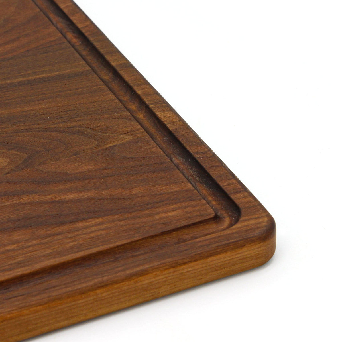 King of the Grill cutting board by Refine Kitchenware, dark walnut wood with beveled edge on Tampa Home & Garden Store