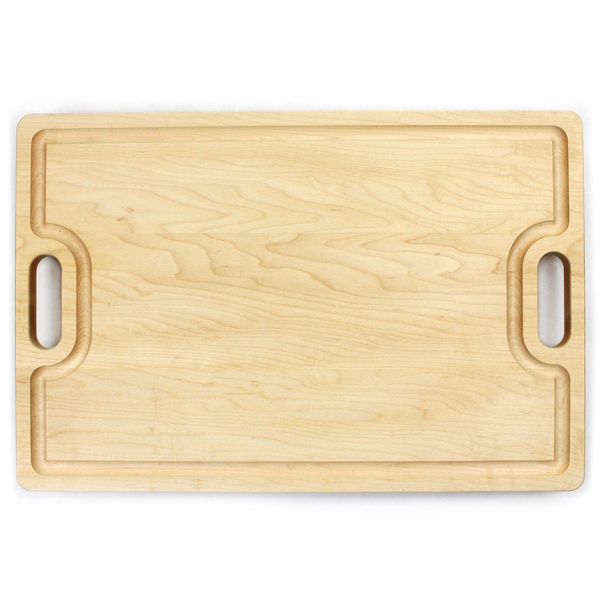 Large cherry wood cutting board with juice groove and handles 18x12, Refine Kitchenware on Tampa Home & Garden Store