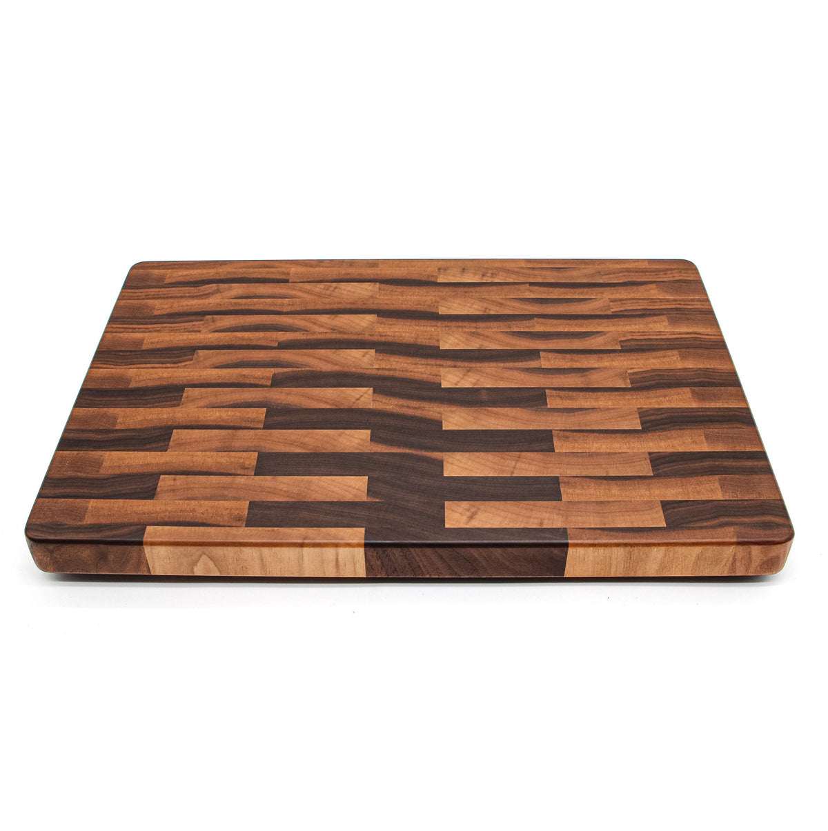 Large end grain Calico Walnut Cutting Board; butcher block with rubber feet, Refine Kitchenware on Tampa Home & Garden Store