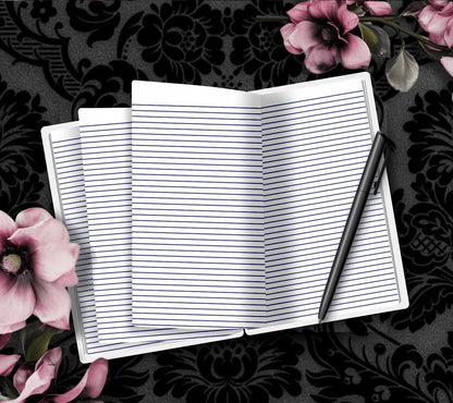 Dead Collector – Hand Drawn Notebook  Macabre Curiosities Detail  – 160 Lined Pages for Daily Tasks, Notes, and Personal Writing