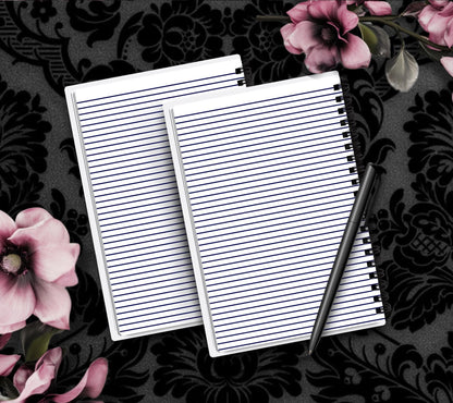 Carnet à couverture rigide style gothique et punk, motif cage thoracique dessiné à la main – 160 pages lignées pour les tâches quotidiennes, les notes et les écrits personnels