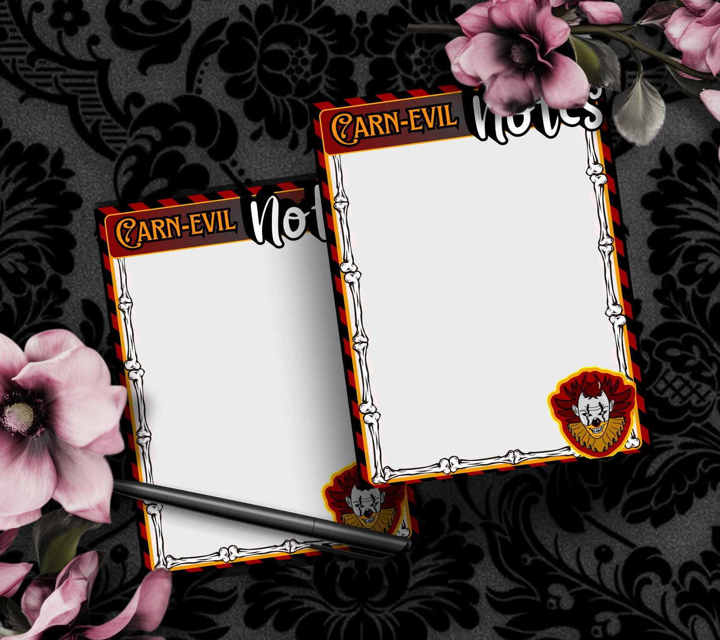 Carn-Evil Notepad: Creepy Carnival To-Do List, Horror Fan Stationery