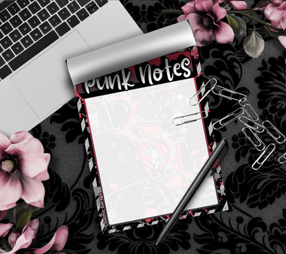 Punk Notes Notepad: Grunge Alt Stationery for Rebels - 50 Tear-Off Sheets