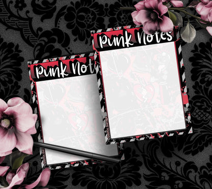 Punk Notes Notepad: Grunge Alt Stationery for Rebels - 50 Tear-Off Sheets