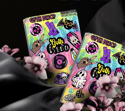 Alt Girl Goth Disco Sticker Sheet – Funky, Freaky & Fabulous