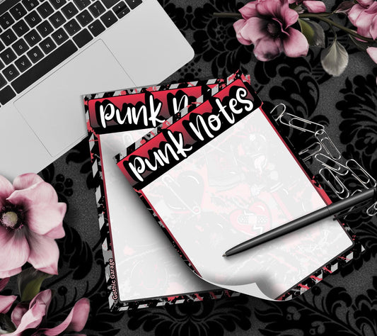 Punk Notes Notepad: Grunge Alt Stationery for Rebels - 50 Tear-Off Sheets - Tampa Home & Garden Store