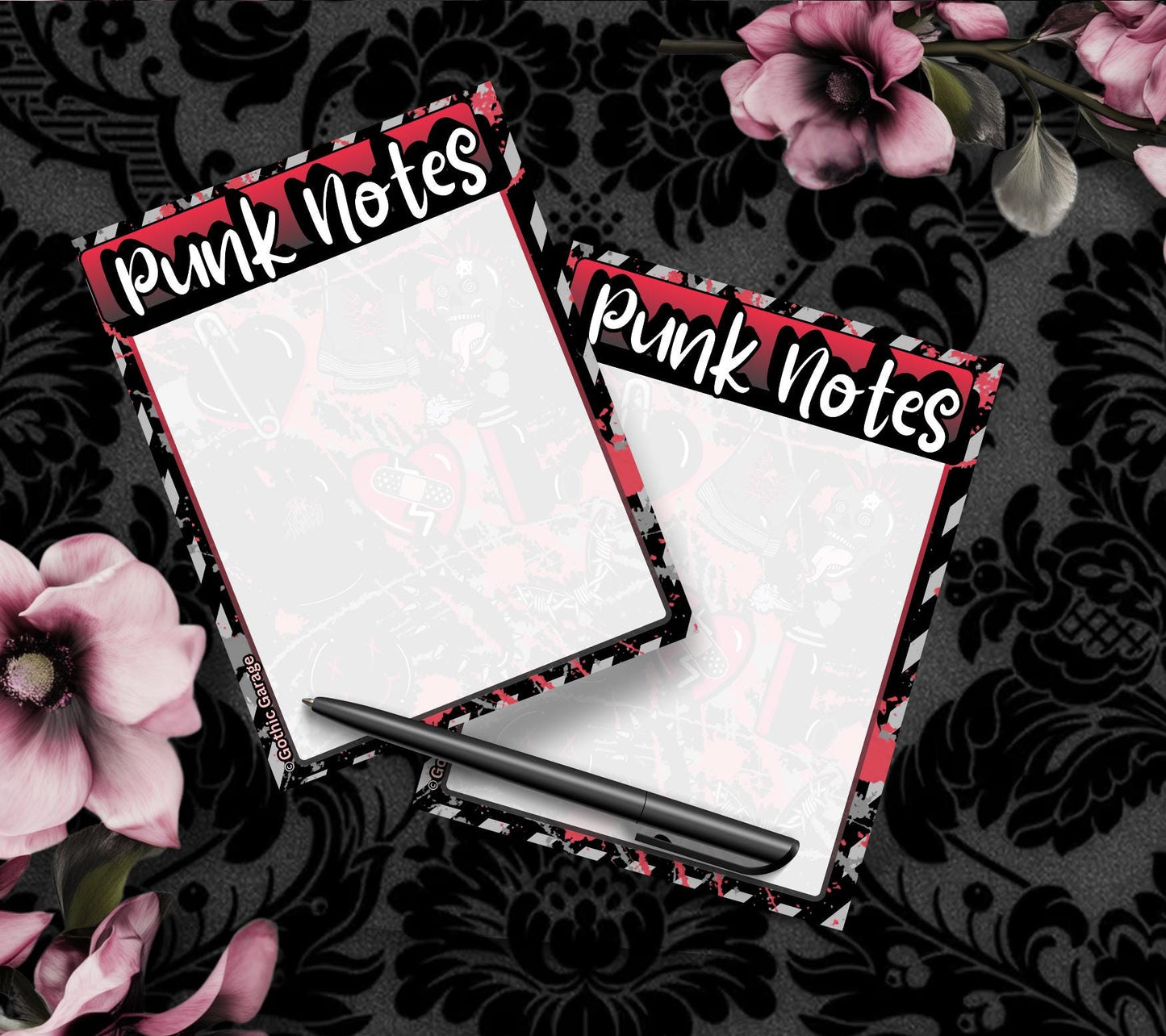 Punk Notes Notepad: Grunge Alt Stationery for Rebels - 50 Tear-Off Sheets